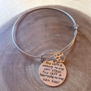 Dog Memory Silver Plated Bracelet